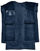A4025A12 Passenger Area Cut Pile Floor Carpet Set 1983-93 Mustang Convertible; Regatta Blue - image 1