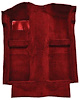 A4025A21 Passenger Area Cut Pile Floor Carpet Set 1983-93 Mustang Convertible; Oxblood - image 1