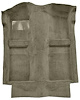 A4025A44 Passenger Area Cut Pile Floor Carpet Set 1983-93 Mustang Convertible; Sandalwood - image 1