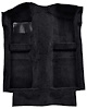 A4025B01 Passenger Area Cut Pile Floor Carpet With Mass Backing 1983-93 Mustang Convertible; Black - image 1