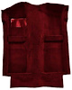 A4025B15 Passenger Area Cut Pile Floor Carpet With Mass Backing 1983-93 Mustang Convertible; Maroon - image 1