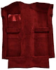 A4025B21 Passenger Area Cut Pile Floor Carpet With Mass Backing 1983-93 Mustang Convertible; Oxblood - image 1