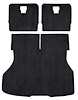 A4026A01 Rear Cargo Area Cut Pile Carpet Set 1987-93 Mustang Hatchback; Black - image 1