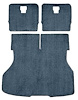 A4026A12 Rear Cargo Area Cut Pile Carpet Set 1987-93 Mustang Hatchback; Regatta Blue - image 1