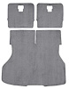 A4026A25 Rear Cargo Area Cut Pile Carpet Set 1987-93 Mustang Hatchback; Medium Gray - image 1