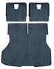 A4026A63 Rear Cargo Area Cut Pile Carpet Set 1987-93 Mustang Hatchback; Crystal Blue - image 1