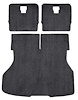 A4026B33 Rear Cargo Area Cut Pile Carpet Set With Mass Backing 1987-93 Mustang Hatchback; Graphite - image 1