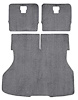 A4026B68 Rear Cargo Area Cut Pile Carpet Set With Mass Backing 1987-93 Mustang Hatchback; Smoke - image 1