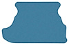 A4028A41 Cut Pile Carpet Trunk Mat 1979-93 Mustang Coupe; Ocean Blue - image 1