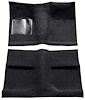 A4030A01 Molded Carpet Set 1964 Mustang; Coupe; Front and Rear; 80%-20% Loop; 2-Piece; Black - image 1