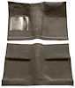 A4030A07 Molded Carpet Set 1964 Mustang; Coupe; Front and Rear; 80%-20% Loop; 2-Piece; Parchment - image 1