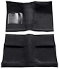 A4030B01 Passenger Area Loop Floor Carpet Set With Mass Backing 1964 Mustang Coupe; Black - image 1
