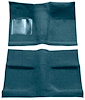A4030B06 Passenger Area Loop Floor Carpet Set With Mass Backing 1964 Mustang Coupe; Aqua - image 1