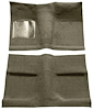 A4030B09 Passenger Area Loop Floor Carpet Set With Mass Backing 1964 Mustang Coupe; Ivy Gold - image 1