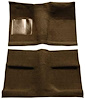 A4030B18 Passenger Area Loop Floor Carpet Set With Mass Backing 1964 Mustang Coupe; Dark Saddle - image 1