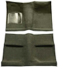 A4030B19 Passenger Area Loop Floor Carpet Set With Mass Backing 1964 Mustang Coupe; Moss Green - image 1