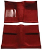 A4030B49 Passenger Area Loop Floor Carpet Set With Mass Backing 1964 Mustang Coupe; Emberglow - image 1