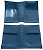A4030B62 Passenger Area Loop Floor Carpet Set With Mass Backing 1964 Mustang Coupe; Ford Blue - image 1