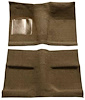 A4030B69 Passenger Area Loop Floor Carpet Set With Mass Backing 1964 Mustang Coupe; Medium Saddle - image 1
