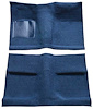 A4031A12 Passenger Area Nylon Loop Floor Carpet Set 1964 Mustang Coupe; Dark Blue - image 1