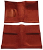 A4031B49 Passenger Area Nylon Loop Floor Carpet Set With Mass Backing 1964 Mustang Coupe; Emberglow - image 1
