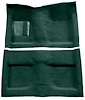 A4032A13 Passenger Area Loop Floor Carpet Set 1964 Mustang Convertible; Dark Green - image 1