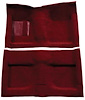 A4032A15 Passenger Area Loop Floor Carpet Set 1964 Mustang Convertible; Maroon - image 1