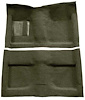 A4032A19 Passenger Area Loop Floor Carpet Set 1964 Mustang Convertible; Moss Green - image 1