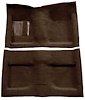A4032A30 Passenger Area Loop Floor Carpet Set 1964 Mustang Convertible; Dark Brown - image 1