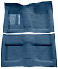 A4032A62 Passenger Area Loop Floor Carpet Set 1964 Mustang Convertible; Ford Blue - image 1