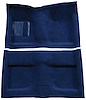 A4033A12 Passenger Area Nylon Loop Floor Carpet Set 1964 Mustang Convertible; Dark Blue - image 1