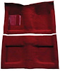 A4033A15 Passenger Area Nylon Loop Floor Carpet Set 1964 Mustang Convertible; Maroon - image 1
