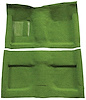 A4033A19 Passenger Area Nylon Loop Floor Carpet Set 1964 Mustang Convertible; Moss Green - image 1