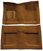 A4033A24 Passenger Area Nylon Loop Floor Carpet Set 1964 Mustang Convertible; Saddle - image 1