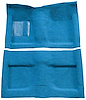 A4033A31 Passenger Area Nylon Loop Floor Carpet Set 1964 Mustang Convertible; Light Blue - image 1