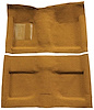 A4033A69 Passenger Area Nylon Loop Floor Carpet Set 1964 Mustang Convertible; Medium Saddle - image 1