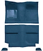 A4034A41 1964 Mustang Fastback; Passenger Area; Loop Floor Carpet Set-Medium Blue w/out Fold Down Seat Carpet; - image 1