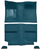 A4034B06 1964 Mustang Fastback; Passenger Area; Loop Floor Carpet Set w/ Mass Backing; Aqua - image 1