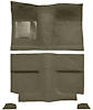 A4034B09 1964 Mustang Fastback; Passenger Area; Loop Floor Carpet Set w/ Mass Backing; Ivy Gold - image 1
