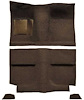 A4034B18 1964 Mustang Fastback; Passenger Area; Loop Floor Carpet Set w/ Mass Backing; Dark Saddle - image 1