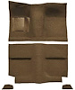 A4034B69 1964 Mustang Fastback; Passenger Area; Loop Floor Carpet Set w/ Mass Backing; Medium Saddle - image 1