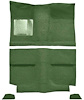 A4035A19 1964 Mustang Fastback; Passenger Area Nylon; Loop Floor Carpet; Moss Green - image 1