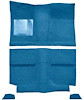 A4035A31 1964 Mustang Fastback; Passenger Area Nylon; Loop Floor Carpet; Light Blue - image 1