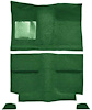 A4035B39 1964 Mustang Fastback; Passenger Area Nylon; Loop Floor Carpet; w/ Mass Backing; Green - image 1