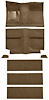 A4036A69 1964 Mustang Fastback; Passenger Area; Loop Floor Carpet Set-Medium Saddle w/ Fold Down Seat Carpet; - image 1