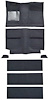 A4037A01 1964 Mustang Fastback; Passenger Area Nylon; Loop Floor & Fold Down Seat Carpet Set; Black - image 1
