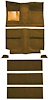 A4037A39 1964 Mustang Fastback; Passenger Area Nylon; Loop Floor & Fold Down Seat Carpet Set; Green - image 1
