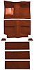 A4037B49 1964 Mustang Fastback Nylon; Loop Floor & Fold Down Seat Carpet Set w/ Mass Backing; Emberglow - image 1