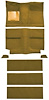 A4037B69 1964 Mustang Fastback Nylon; Loop Floor & Fold Down Seat Carpet Set w/Mass Backing; Medium Saddle - image 1