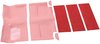 A4038A02 3-Piece Fold Down Rear Seat Loop Carpet Set 1965-68 Mustang Fastback; Red - image 2